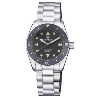 Deep Blue Skin Diver 300 Automatic Black Dial Mens 40 mm Watch SKINDVRARW