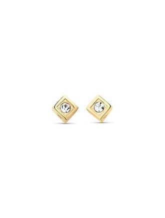 Calvin Klein Pendientes De Bot&oacute;n De Cristal Con Forma De Cubo Esculpido