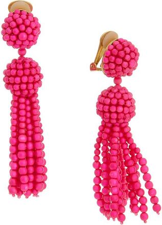 Oscar De La Renta Oscar De La Renta Neon Tassel Earrings