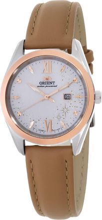 Orient Contemporary Solar-Powered White Dial Watch RA-WG0604S10B