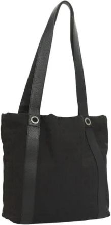 Bulgari Pre-owned Nylon handbags - Dames - Vintage Shopper - Zwart - ONE Size - Nylon - Vintage