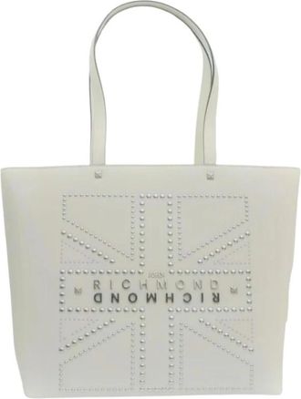 John Richmond Richmond Witte Tote Bag - Dames - Shoppers - Wit - ONE Size - Leer - Tassen