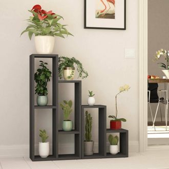 Dmora Librer&iacute;a Isang: Biblioteca De 6 Estantes, Montaje En Pared, Tono Antracita, 42x20x89h Cm Negro Antracita