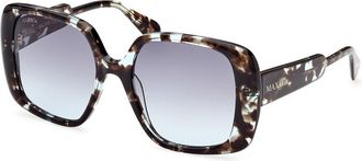 Max & Co. MO0048 55P Womens Sunglasses Tortoiseshell Size 56
