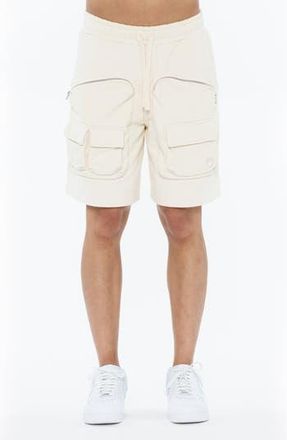 Cult of Individuality Fleece Cargo Shorts in Winter White at Nordstrom Rack, Size Xx-Large