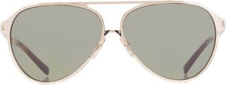 Saint Laurent Green Pilot Unisex Sunglasses SL 734 004 62