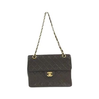 Chanel Pre-owned Lambskin Shoulder Bag - Dames - Pre-owned - Bruin - Maat: ONE Size Leer