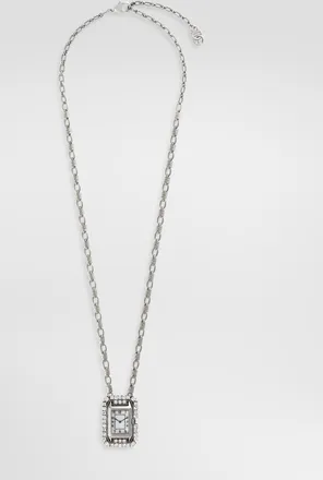 Dolce & Gabbana Watch Necklace - Man Bijoux Silver Metal Onesize