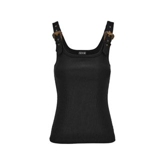 Versace Jeans Couture Ribbed-knit Buckle Tank Top