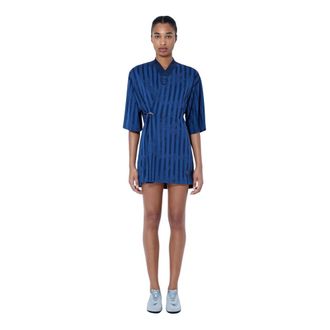 Nike Vestido de Jersey para Pasarela - Sport - Mujer - Azul - 2XS