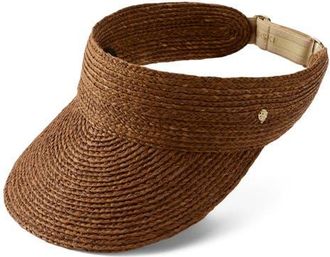 Helen Kaminski Kenna Raffia Visor in Nutshell at Nordstrom