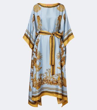 La DoubleJ Square printed silk twill kaftan