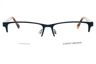 Lucky Brand VLBD320 Metal Rectangular Eyeglasses - Navy