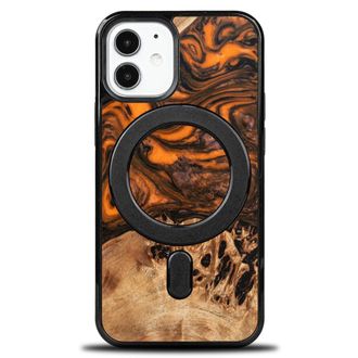 OEM Funda Bewood Unique Para Iphone 12 Mini - Naranja Con Magsafe