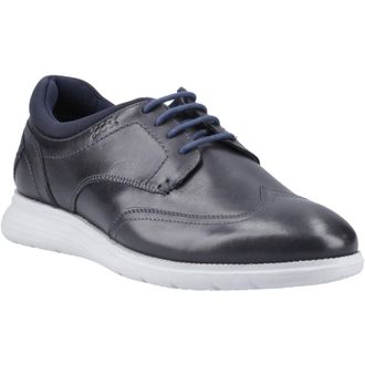 Pod Vantage Leather Mens Navy Lace-Up Shoes - Size UK 12