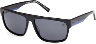 Timberland Gepolariseerde rechthoekige zonnebril - Heren - Zonnebrillen - Zwart - 60 MM - Accessoires