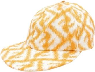 Fendi Pre-owned Cap - Heren - Vintage Accessoires - Oranje - ONE Size - Vintage