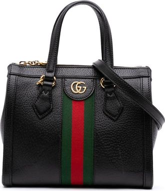 Gucci Pre-owned Gucci Small Leather Web Ophidia Satchel Unisex 719882 520981