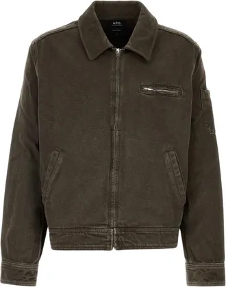A.P.C. A.p.c., Jassen, Heren, Bruin, L, Katoen, Alexis Jacket
