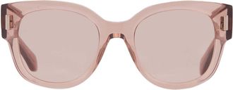 Ferragamo Pink Oval Ladies Sunglasses SF2007S 260 51