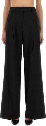 Sportmax High-Waisted Wide-Leg Pants with Tailored Pleats