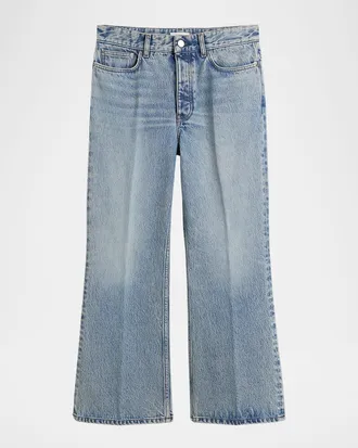 Toteme Kickflare Crop Denim Jeans