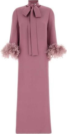 Valentino Garavani Antiqued Pink Crepe Dress