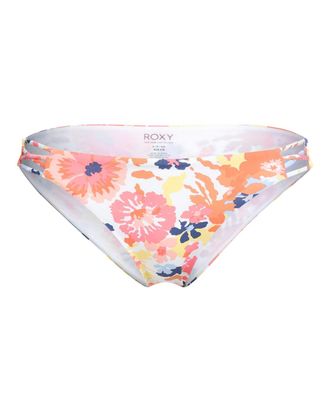 Roxy Bikini-Hose ROXY Printed Beach Classics, Damen, Gr. XS, US-Gr&ouml;ssen, weiss (hellwei&szlig; floral escape s), Obermaterial:87% Nylon, 13% Elasthan;, Badehosen