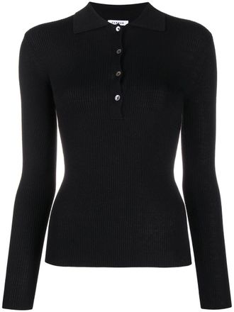 P.A.R.O.S.H. slim-fit polo shirt - women - Wool - M - Black