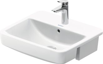 Duravit Duravit - No.1 Lavabo Semi-encastrado, 1 Agujero Para Grifo, Con