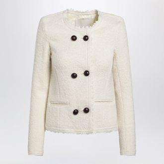 Isabel Marant Giacca Suely in boucl&egrave; ecru