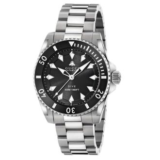 Gucci Dive Black Dial Mens Watch YA136353A