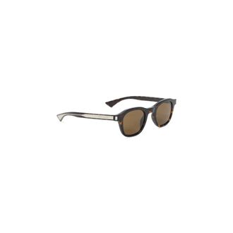 Saint Laurent Sunglasses, male, Brown, Size: ONE SIZE Squared Acetate Sunglasses
