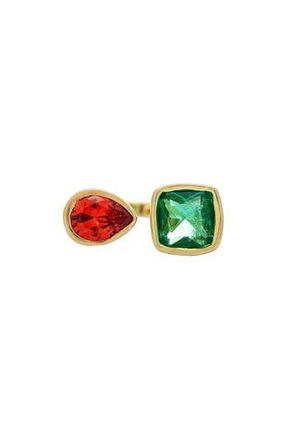 Rivka Friedman Cubic Zirconia Toi Et Moi Ring in Blue at Nordstrom Rack, Size 7