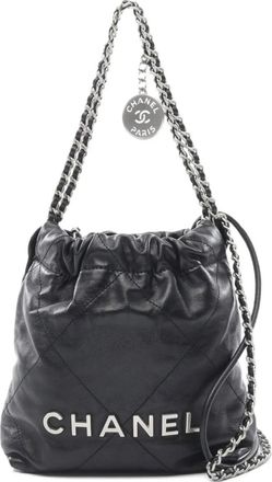 Chanel Borsa tote Chanel 22 mini in pelle 2021 - Nero