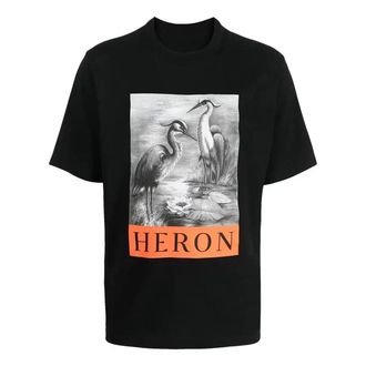Heron Preston FW22 Logo Heron T-shirt Black HMAA032C99JER0031010