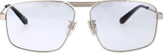 Balenciaga Bb0418Sk Zonnebril - unisex - Accessoires - Grijs - Maat: 62 MM
