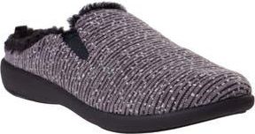 Revitalign Dundee Cozy Chenille Faux Fur Lined Slipper in Charcoal at Nordstrom Rack, Size 6.5