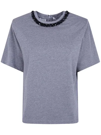 Essentiel T-Shirt Shoulderpad Kardinal