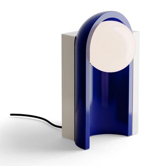 Ferroluce Table Lamp Cléo Cream + Robot Blue
