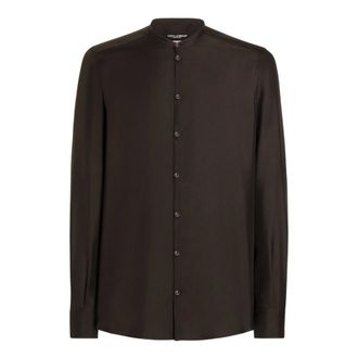 Dolce & Gabbana Shirt M0674 - Heren - Overhemden - Bruin - Maat: 2XL