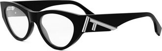 Fendi unisex, Accessoires, Zwart, Maat: 52 MM