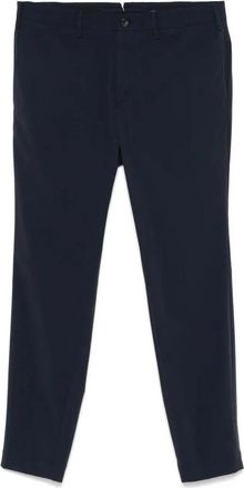 Incotex Navy Chino Broek van Nylon - Heren - Slim Fit Broeken - Blauw - 2XL - Nylon - Broeken
