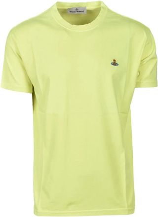 Vivienne Westwood Katoenen T-shirt met uniek ontwerp - Heren - T-shirts - Geel - 2XS - Katoen - Tops