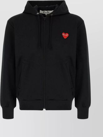 Comme Des Gar&ccedil;ons hooded sweatshirt polyester front pockets