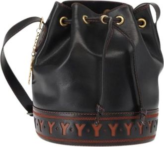 Saint Laurent Bolso de hombro tipo cubo vintage Pre-owned - Pre-owned - Mujer - Negro - ONE SIZE