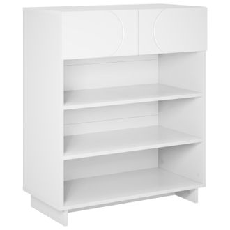 vidaXL Armario Zapatero 73 X 38 X 87,5 Cm Madera De Ingenier&iacute;a Blanco Vidaxl