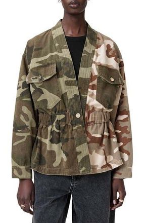 AllSaints Amelia Camo Jacket in Camo Green at Nordstrom Rack, Size 0