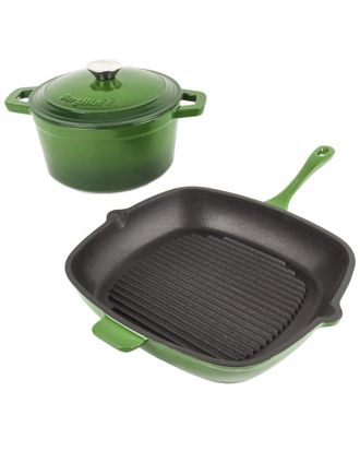 Berghoff Berghoff Neo 3Pc Green Cast Iron Set