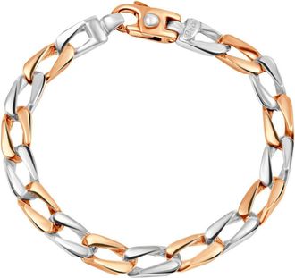 Pompeii3 Mens Designed14k Gold (38gram) or Platinum (67gram) 7mm Link Bracelet 8.5